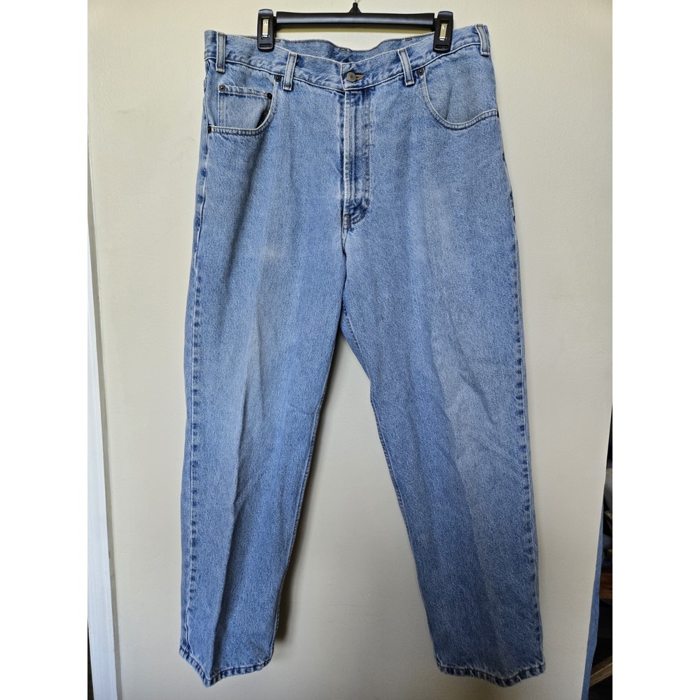 Vintage Y2k Jordache Mens Jeans Baggy Loose Straight Denim Blue 36 30 2000